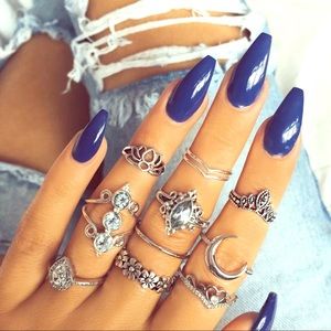 Beautiful 10 pc. Boho Jewelry Stacking Ring Set